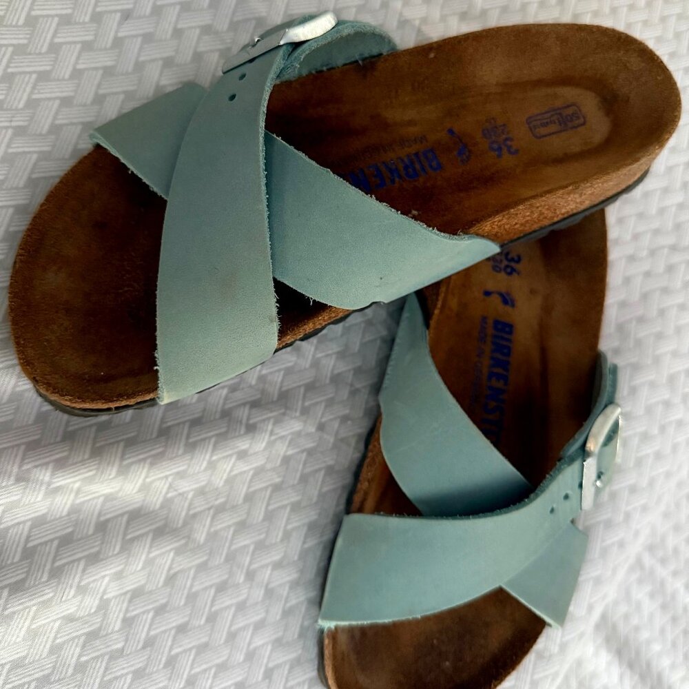 Birkenstock Sandals - Blue, size 36